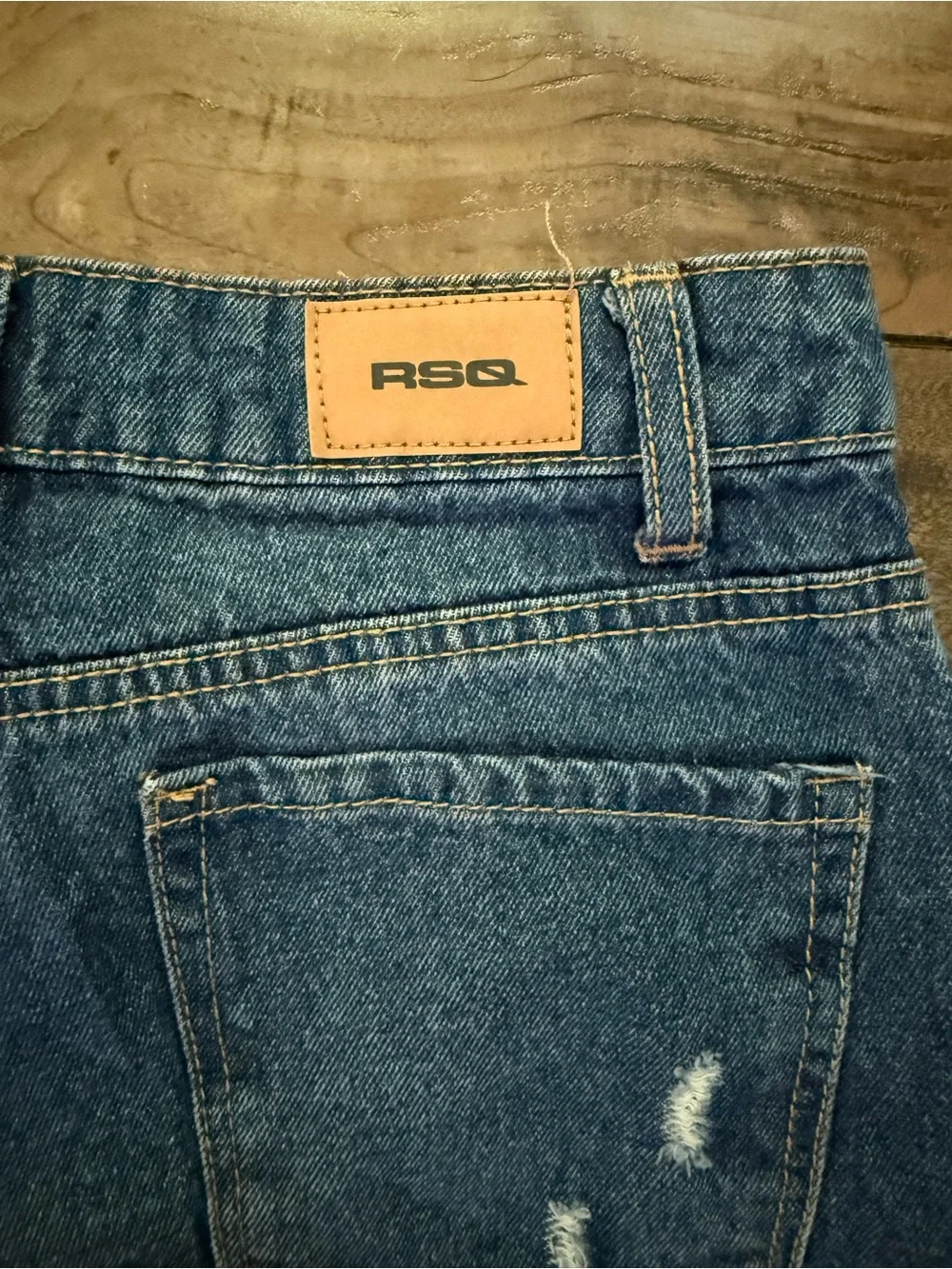 RSQ Girls Wide-Leg Jeans in Dark Blue Wash